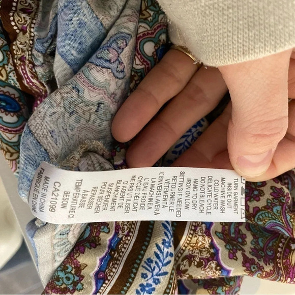 Strapeless boho short romper / multi / XL - Picture 2 of 10